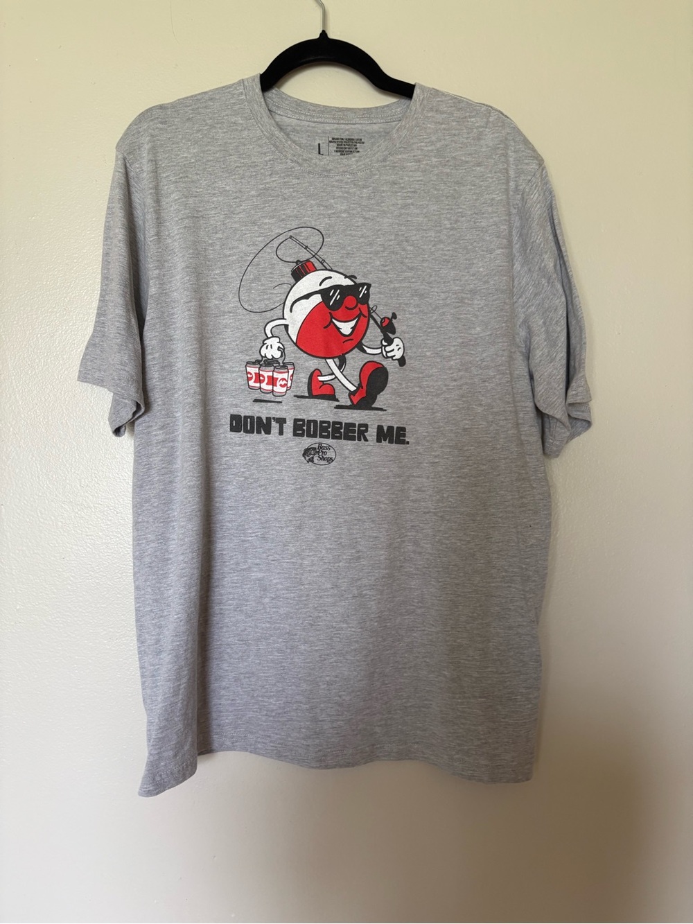 Don't Bobber Me Graphic Tee - Gray